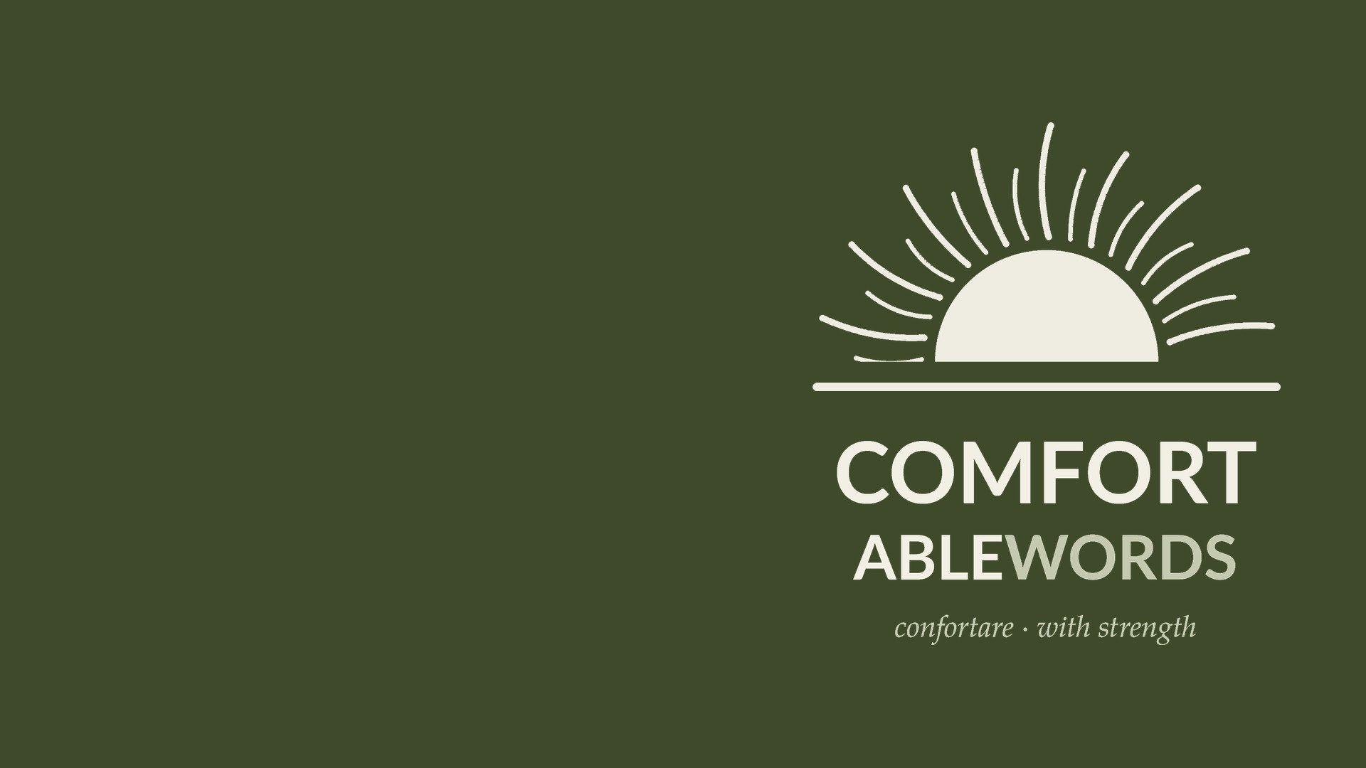 The Comfortable Words